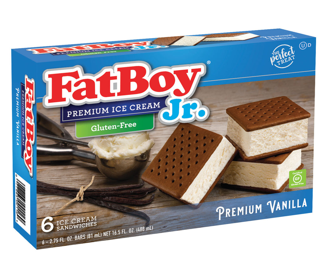 FatBoy® Jr. Gluten-Free Ice Cream Sandwich - 6 Count