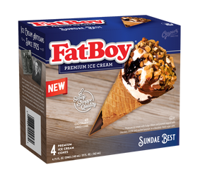 FatBoy® Ice Cream Cones - Sundae Best - 4 Count