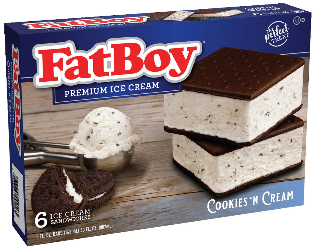 FatBoy® Ice Cream Sandwich - Cookies N' Cream