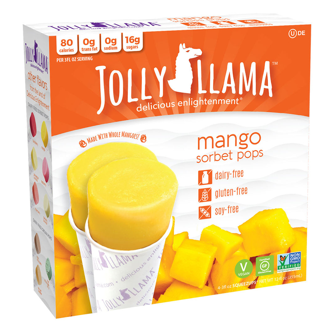 Jolly Llama® Sorbet Pops - Mango