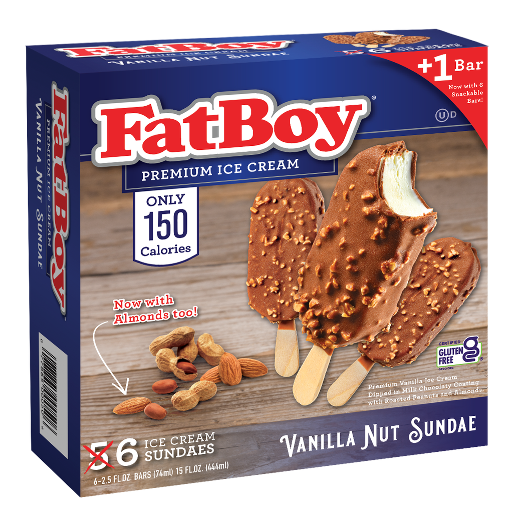 FatBoy® Bar - Vanilla Nut Sundae - 12/6 Count